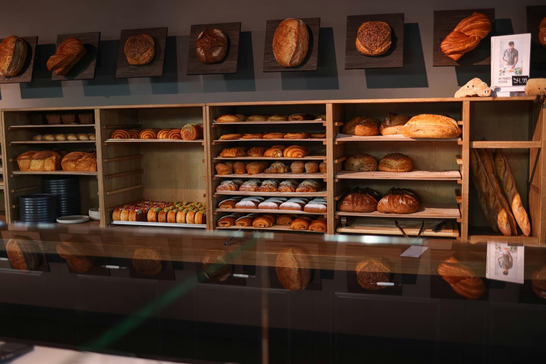 Inside the bakery